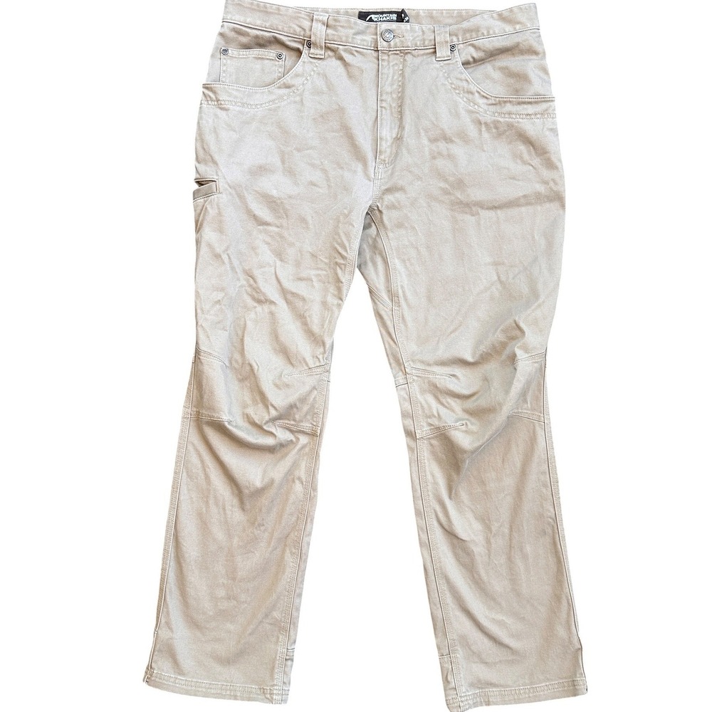 Mountain Khakis Classic Fit Pants Mens 36x30 Tan Excellent Articulated‎ Utility